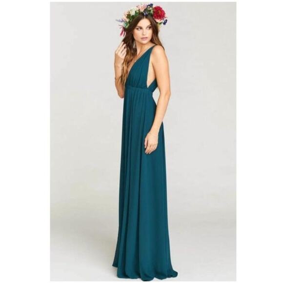 Show Me your Mumu Deep Jade Crisp Ava Maxi Dress NWT Women's Size XS NWT - Picture 11 of 11